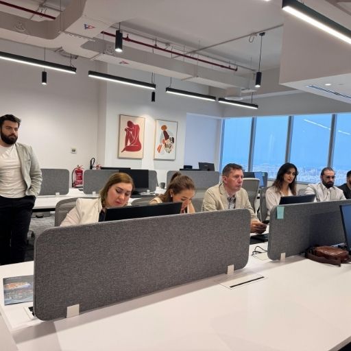 Modern Office Team Working at Desks